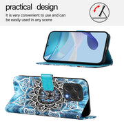 For Doogee N55 Plus Colored Drawing Pattern Plain Weave Leather Phone Case(Undersea Mandala)