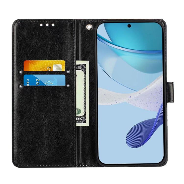For Doogee N55 Plus Colored Drawing Pattern Plain Weave Leather Phone Case(Cats And Tigers)