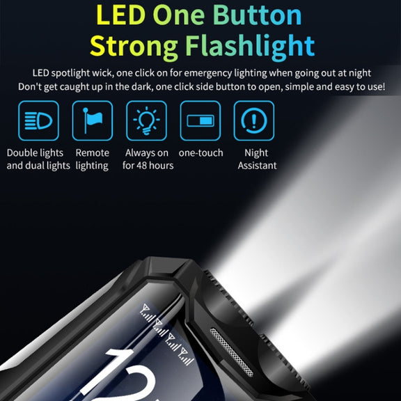 Q9-1 4G Elder Keypad Rugged Phone, 3.5 inch, 4500mAh, 21 Keys, SOS, FM, Network: 4G, Dual SIM(Black)