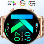 CY19 1.32 inch AMOLED Screen Silicone Strap Smart Watch, Blood Oxygen/Blood Pressure/Heart Rate(Starlight)