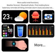 CY19 1.32 inch AMOLED Screen Silicone Strap Smart Watch, Blood Oxygen/Blood Pressure/Heart Rate(Black)