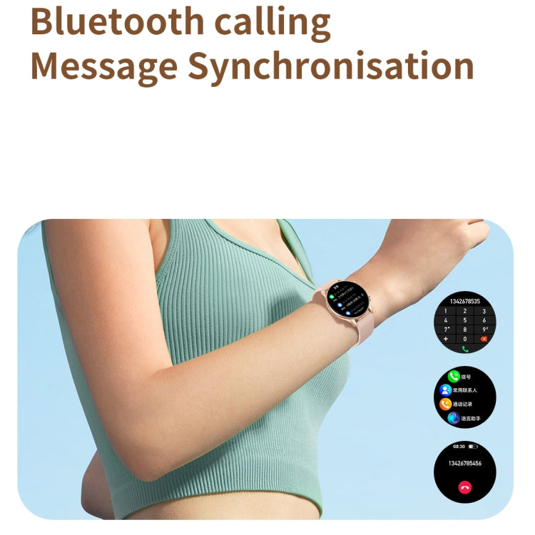 CY19 1.32 inch AMOLED Screen Silicone Strap Smart Watch, Blood Oxygen/Blood Pressure/Heart Rate(Pink)