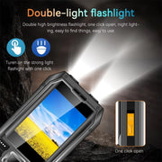Q6000 Elder Keypad Phone, 2.4 inch, 6800mAh, Dual Flashlights, 21 Keys, SOS, FM, Dual SIM, GSM, Plug:EU Plug(Black)