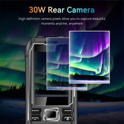 Q6000 Elder Keypad Phone, 2.4 inch, 6800mAh, Dual Flashlights, 21 Keys, SOS, FM, Dual SIM, GSM, Plug:US Plug(Black)
