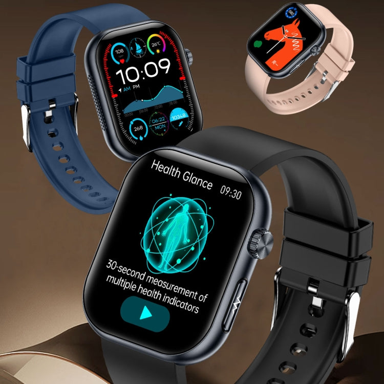 ET587 1.95 inch AMOLED Screen Smart Watch, ECG Electrocardiogram/Blood Sugar Monitoring(Grey)