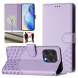 For Doogee N55 Plus Honeycomb Embossing RFID Leather Phone Case(Light Purple) - More Brand by PMC TechLife | Online Shopping South Africa | PMC TechLife | Buy Now Pay Later Mobicred