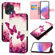 For Doogee N55 Plus 3D Painting Horizontal Flip Leather Phone Case(Rose Butterfly) - More Brand by PMC TechLife | Online Shopping South Africa | PMC TechLife | Buy Now Pay Later Mobicred