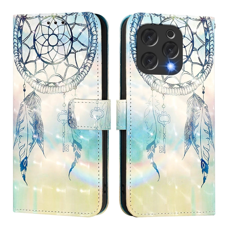 For Doogee N55 Plus 3D Painting Horizontal Flip Leather Phone Case(Dream Wind Chimes)