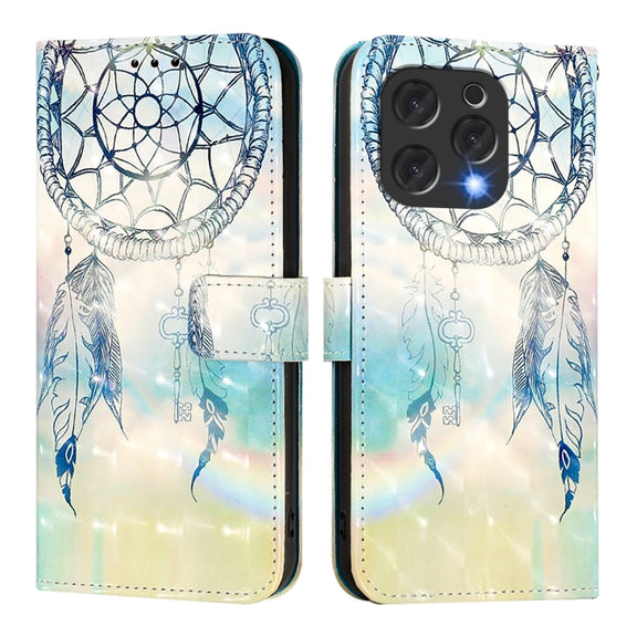 For Doogee N55 Plus 3D Painting Horizontal Flip Leather Phone Case(Dream Wind Chimes)