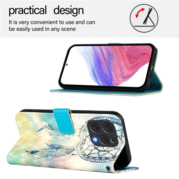 For Doogee N55 Plus 3D Painting Horizontal Flip Leather Phone Case(Dream Wind Chimes)