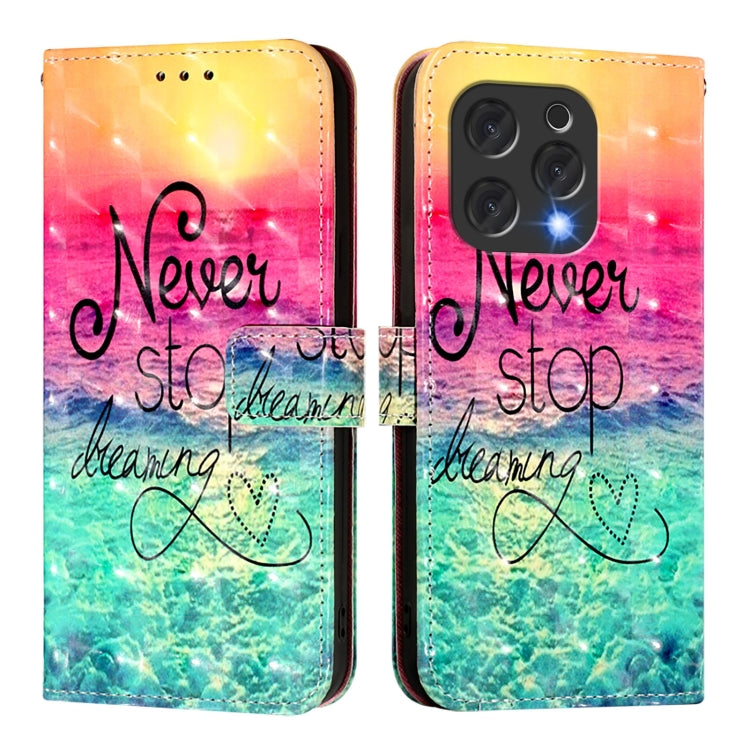 For Doogee N55 Plus 3D Painting Horizontal Flip Leather Phone Case(Chasing Dreams)