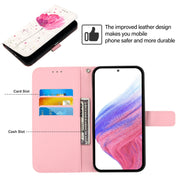 For Doogee N55 Plus 3D Painting Horizontal Flip Leather Phone Case(Flower)