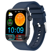 T92 1.81 inch IPS Square Screen Smart Watch, Heart Rate / Blood Oxygen / Blood Pressure(Blue)