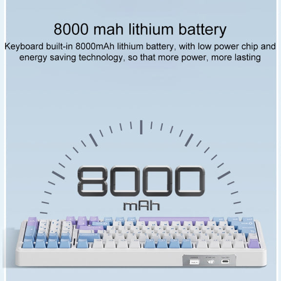 AULA F99 99 Keys Wired/2.4G/Bluetooth Three Model Customized RGB Mechanical Keyboard(Dark Night Kingdom)