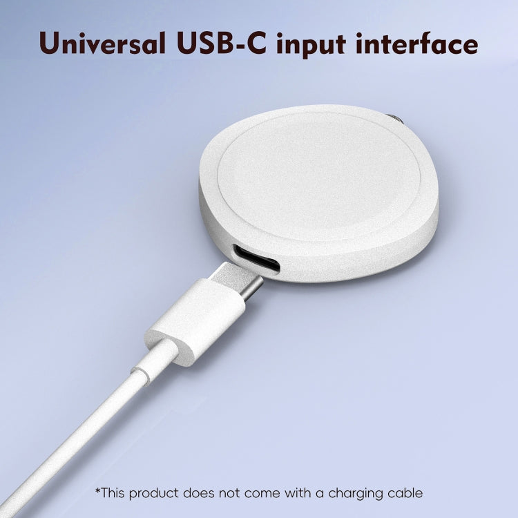 4 in 1 Portable Smart Watch Magnetic Wireless Charger(White)