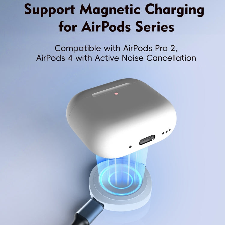 4 in 1 Portable Smart Watch Magnetic Wireless Charger(White)