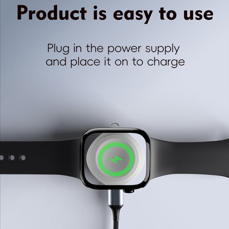 4 in 1 Portable Smart Watch Magnetic Wireless Charger(Black)