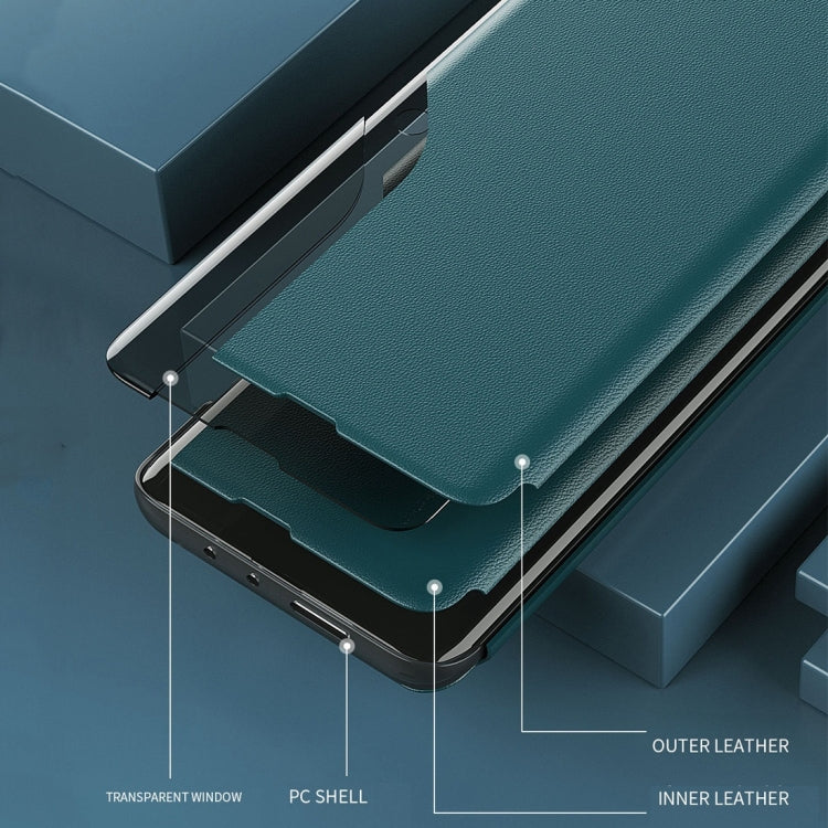 For Xiaomi Redmi Note 9 Pro Attraction Flip Holder Leather Phone Case(Dark Blue)