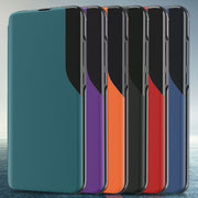 For Xiaomi Redmi Note 9 Pro Attraction Flip Holder Leather Phone Case(Dark Blue)