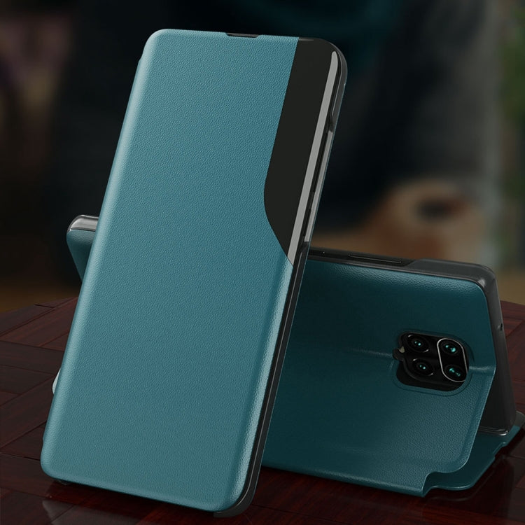 For Xiaomi Redmi Note 9 Pro Attraction Flip Holder Leather Phone Case(Dark Blue)