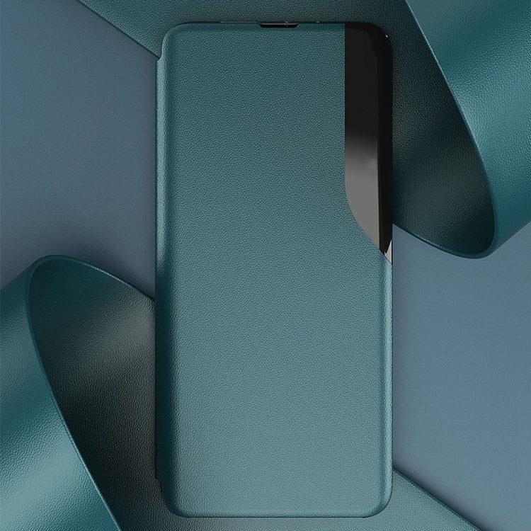 For Xiaomi Redmi Note 9 Pro Attraction Flip Holder Leather Phone Case(Dark Blue)