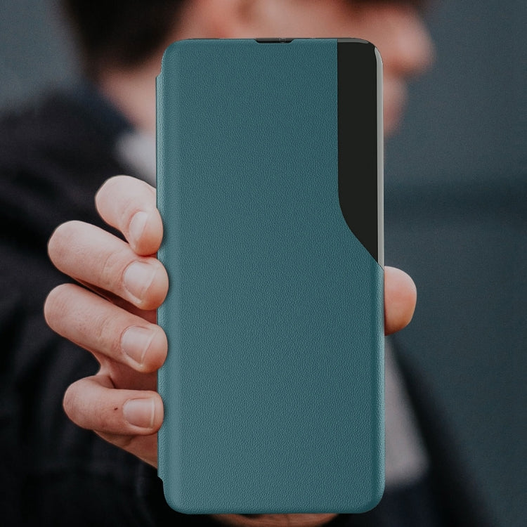 For Xiaomi Redmi Note 9 Pro Attraction Flip Holder Leather Phone Case(Dark Blue)