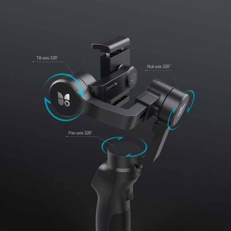 FUNSNAP Capture 2s Smart 3-Axis Handheld Gimbal Phone Live Stabilizer, Basic Version(Black)
