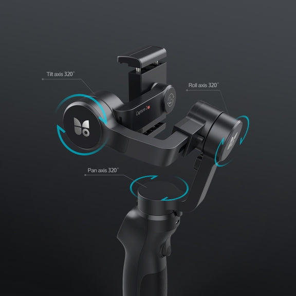 FUNSNAP Capture 2s Smart 3-Axis Handheld Gimbal Phone Live Stabilizer, Basic Version(Black)