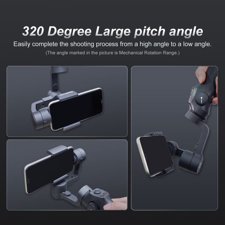 FUNSNAP Capture 2s Smart 3-Axis Handheld Gimbal Phone Live Stabilizer, Basic Version(Black)