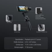 FUNSNAP Capture 2s Smart 3-Axis Handheld Gimbal Phone Live Stabilizer, Basic Version(Black)