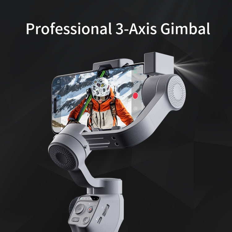 FUNSNAP Capture 5 Professional 3-Axis Handheld Gimbal Phone Live Stabilizer, Combo Version(Grey)