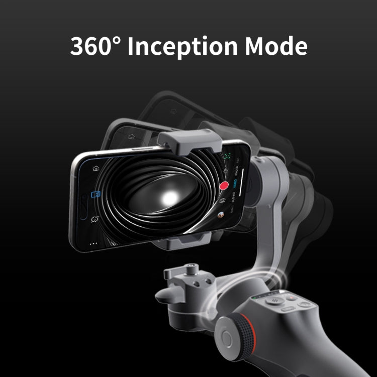 FUNSNAP Capture 5 Professional 3-Axis Handheld Gimbal Phone Live Stabilizer, Combo Version(Grey)