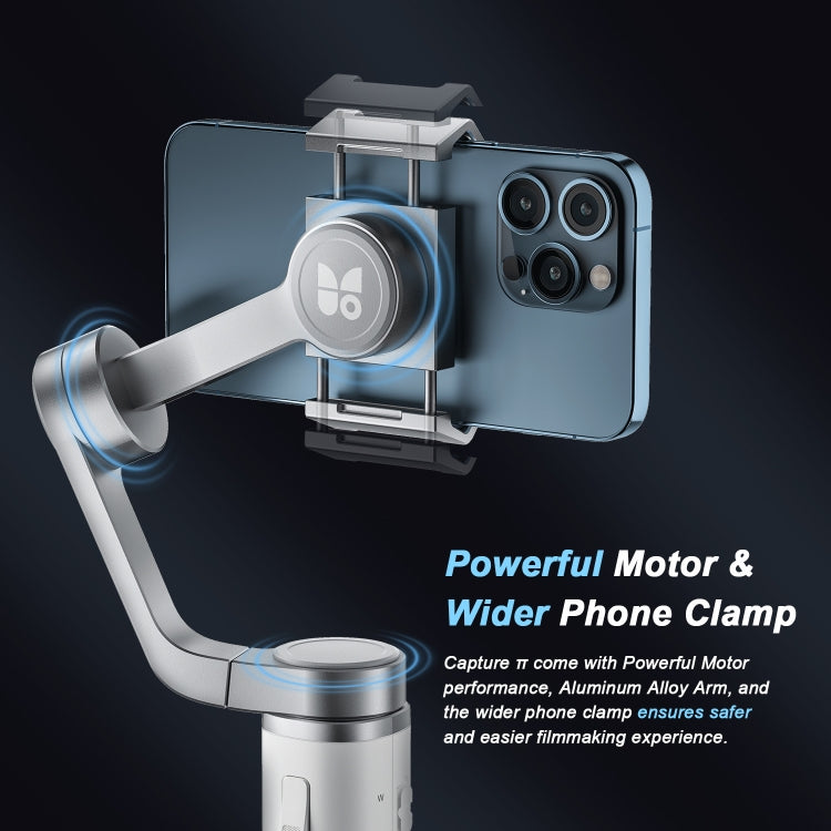 FUNSNAP Capture �� Aluminum Alloy Arm 3-Axis Handheld Phone Gimbal, Combo Version(Grey)