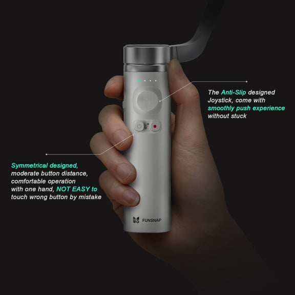 FUNSNAP Capture �� Aluminum Alloy Arm 3-Axis Handheld Phone Gimbal, Combo Version(Grey)