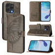 For Doogee N55 Plus Embossed Butterfly Leather Phone Case(Grey) - Doogee Cases by PMC TechLife | Online Shopping South Africa | PMC TechLife | Buy Now Pay Later Mobicred
