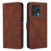 For Doogee N55 Plus Crossbody 3D Embossed Flip Leather Phone Case(Brown)