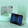 For iPad Air 13 2024 / 2025 mutural Y-Shape Deformation Leather Tablet Case(Green) - free shipping - PMc TechLife - Order now!