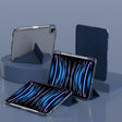 For iPad Air 13 2024 / 2025 mutural Y-Shape Deformation Leather Tablet Case(Navy Blue) - free shipping - PMc TechLife - Order now!