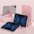For iPad Air 13 2024 / 2025 mutural Y-Shape Deformation Leather Tablet Case(Pink) - free shipping - PMc TechLife - Order now!