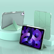 For iPad Air 11 2025 / 2024 mutural Y-Shape Deformation Leather Tablet Case(Green)