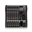 XTUGA CT60X 6-Channels Audio Mixer DJ Mixing Console with 48V Power Supply(EU Plug) - Live Sound Effects Processors by XTUGA | Online Shopping South Africa | PMC TechLife | Buy Now Pay Later Mobicred