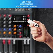 XTUGA CT60X 6-Channels Audio Mixer DJ Mixing Console with 48V Power Supply(AU Plug)