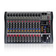 XTUGA CT120X 12-Channels Audio Mixer DJ Mixing Console with 48V Power Supply(UK Plug) - Live Sound Effects Processors by XTUGA | Online Shopping South Africa | PMC TechLife | Buy Now Pay Later Mobicred