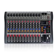 XTUGA CT120X 12-Channels Audio Mixer DJ Mixing Console with 48V Power Supply(AU Plug)