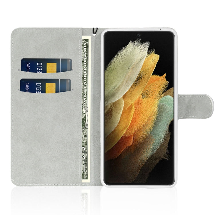 For Samsung Galaxy S25 Ultra 5G Glitter Powder Filp Leather Phone Case(Blue)