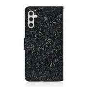For Samsung Galaxy S25 5G Glitter Powder Filp Leather Phone Case(Black)