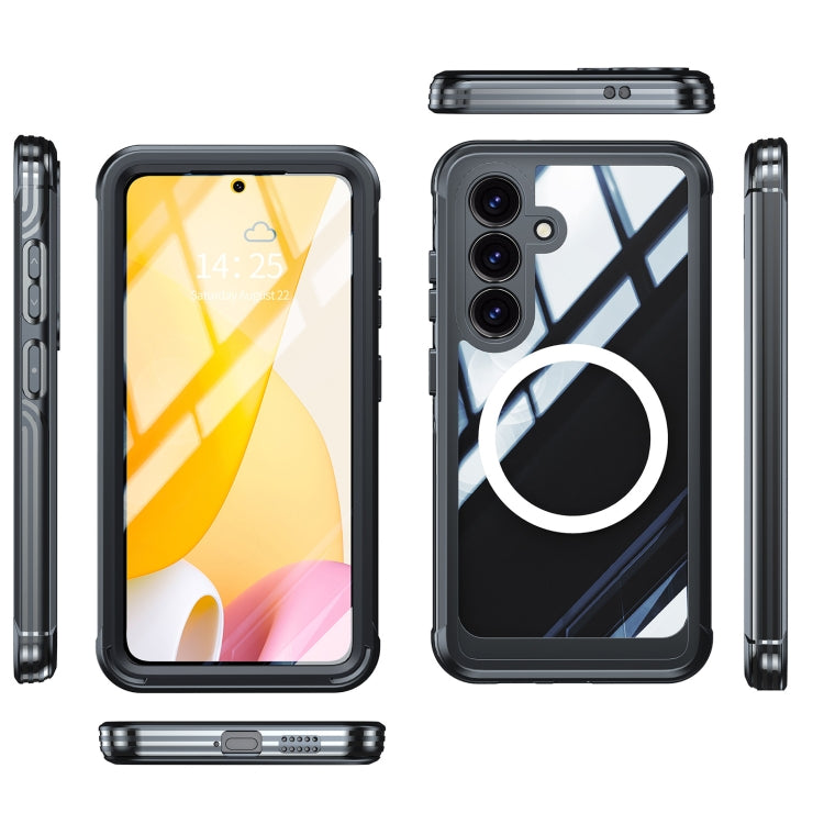 For Samsung Galaxy S25+ 5G RedPepper Tempered Glass MagSafe Phone Case(Black)