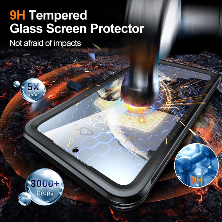 For Samsung Galaxy S25+ 5G RedPepper Tempered Glass MagSafe Phone Case(Black)