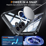 For Samsung Galaxy S25+ 5G RedPepper Tempered Glass MagSafe Phone Case(Black)