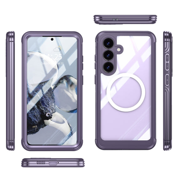 For Samsung Galaxy S25+ 5G RedPepper Tempered Glass MagSafe Phone Case(Purple)